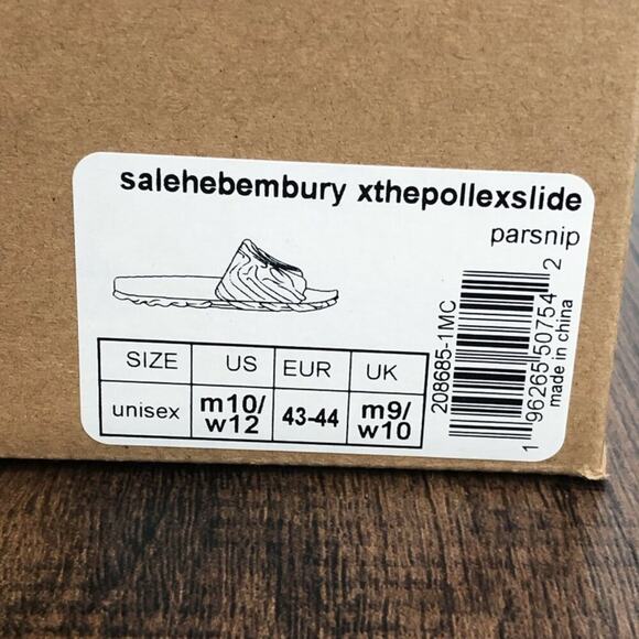 Salehe Bembury X Crocs The Pollex Slide Sandal Lightweight Size 10 Parsnip Cream - Picture 8 of 9